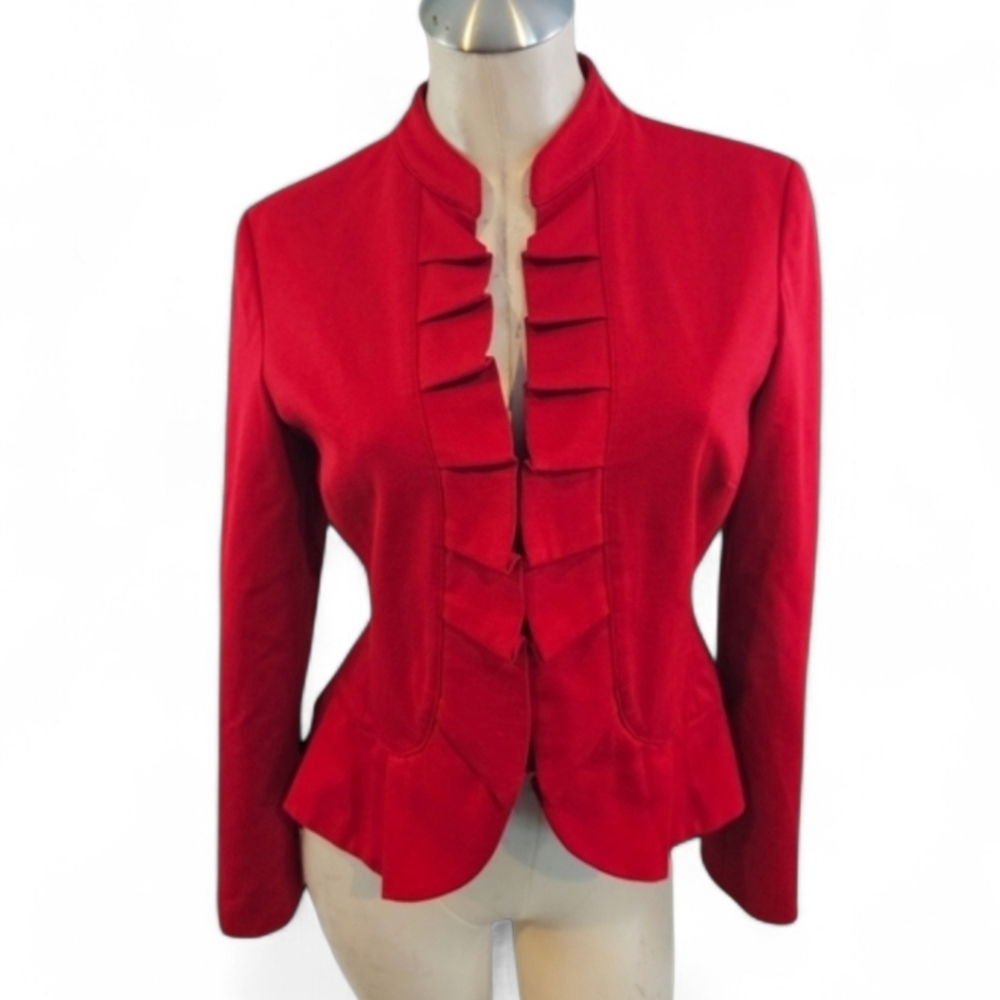 INC International Concepts Size PS Red Blazer Work Office Professional Business